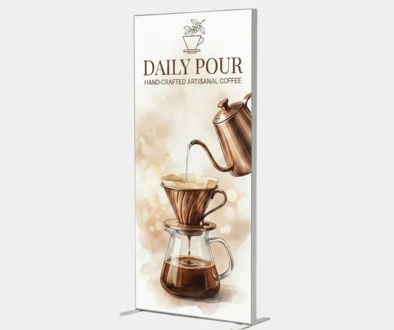 3 ft fabric display stand for business and event displays.