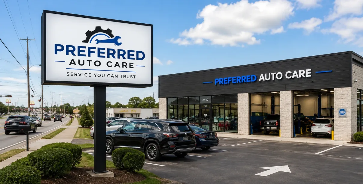 Commercial cabinet signs improving roadside business visibility.