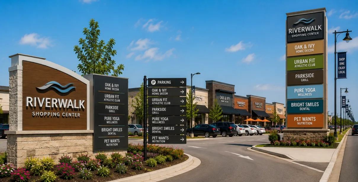 Commercial exterior signage solutions improving customer recognition and business visibility