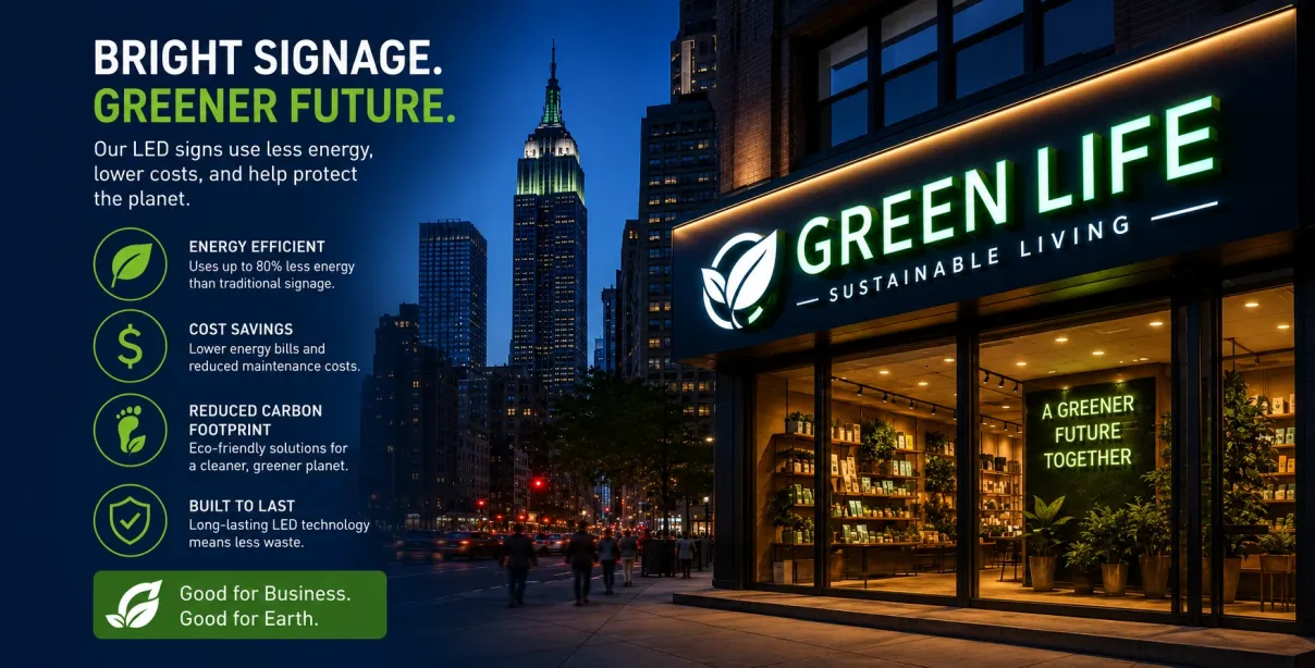 How Will LED Signs Be a Sustainable Option? The Future of Energy-Efficient Business Signage