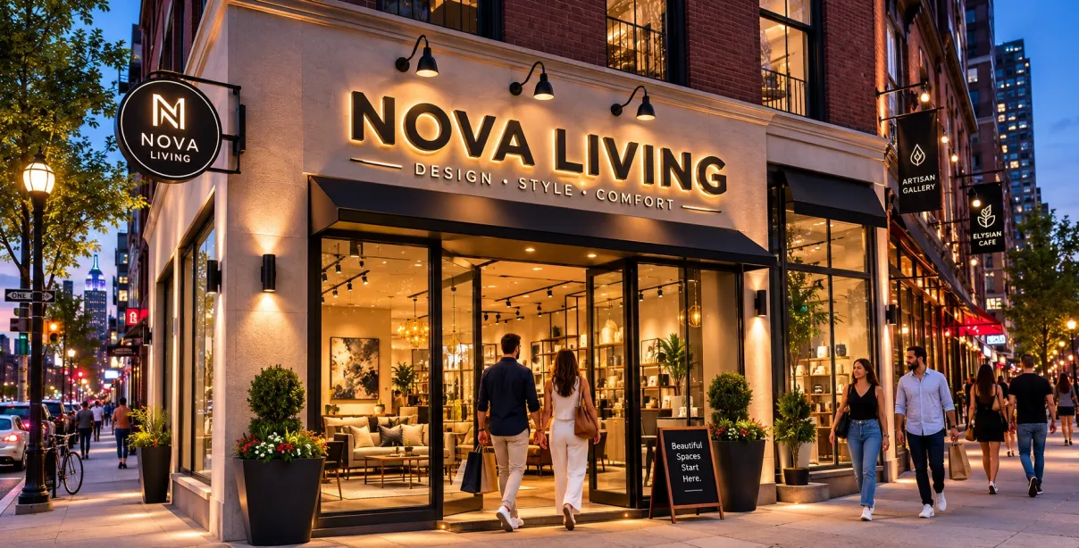 LED storefront signs improving business visibility and branding