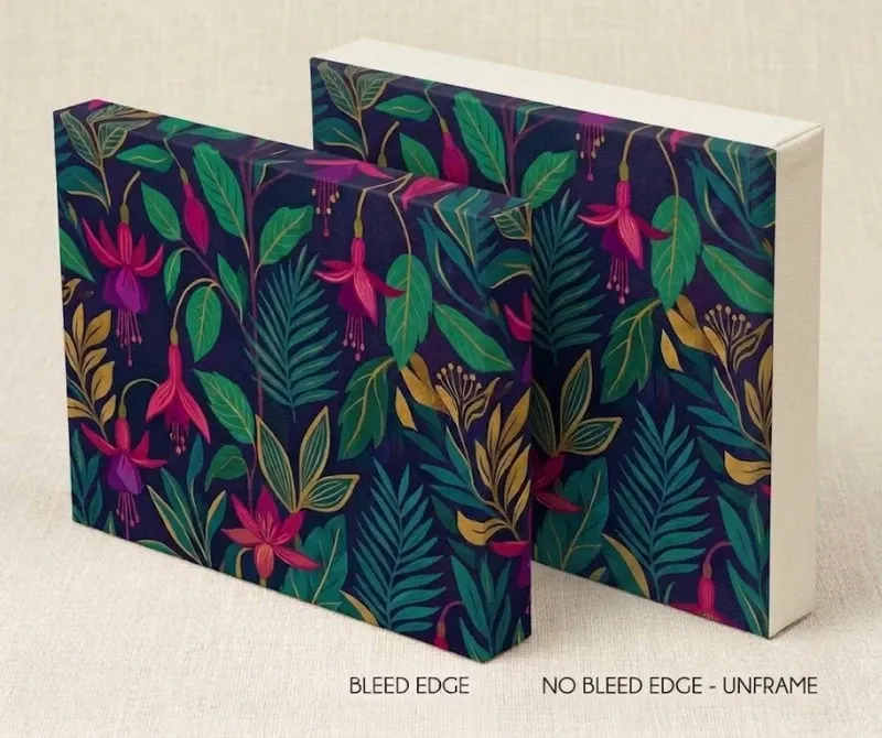 Premium and classic canvas wrap print options