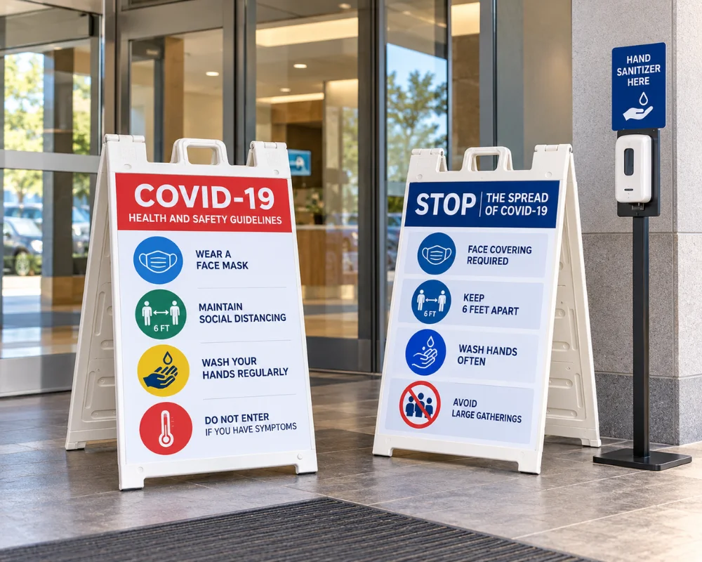 COVID-19 signs and health safety signage for businesses