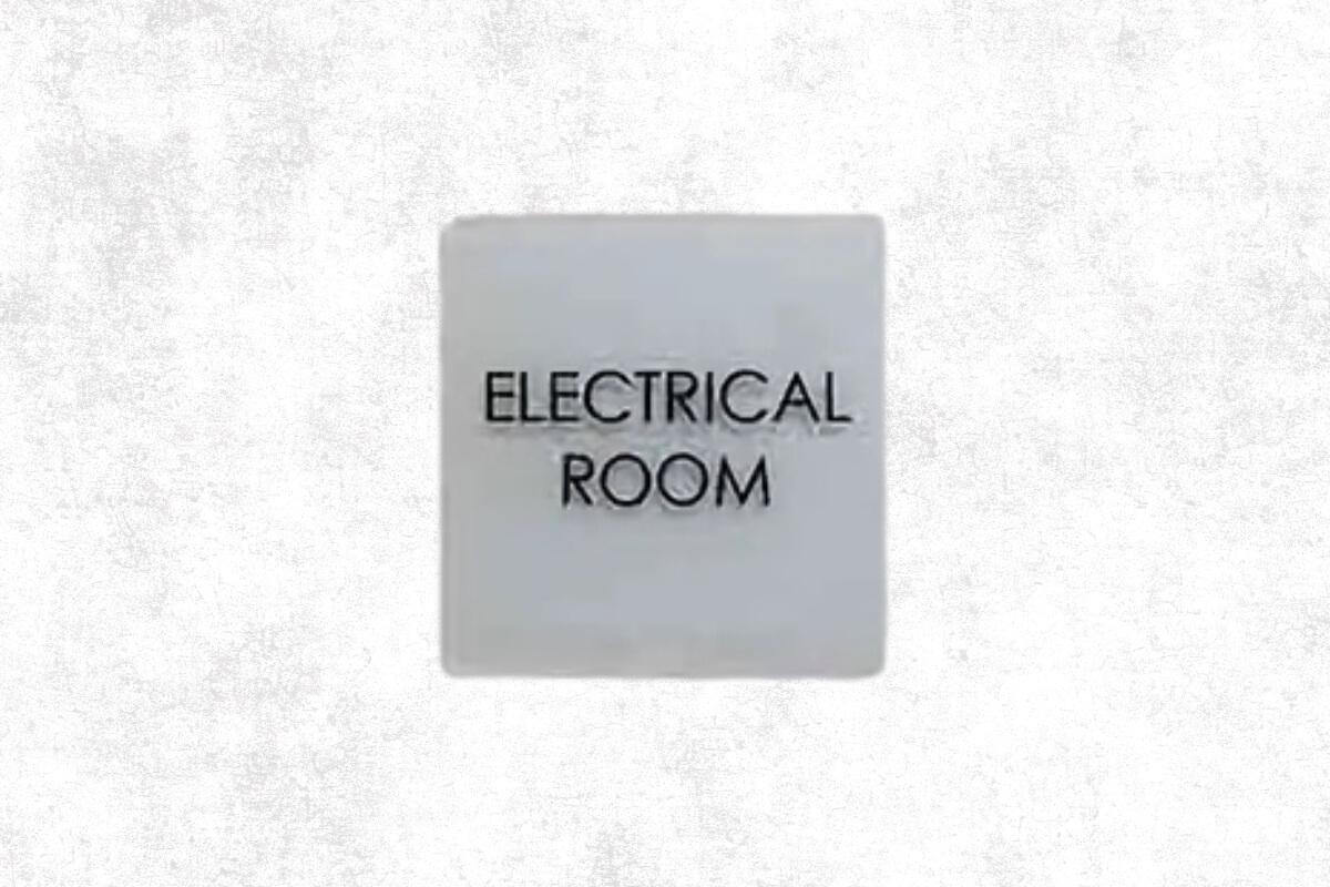 Electrical Room Signs