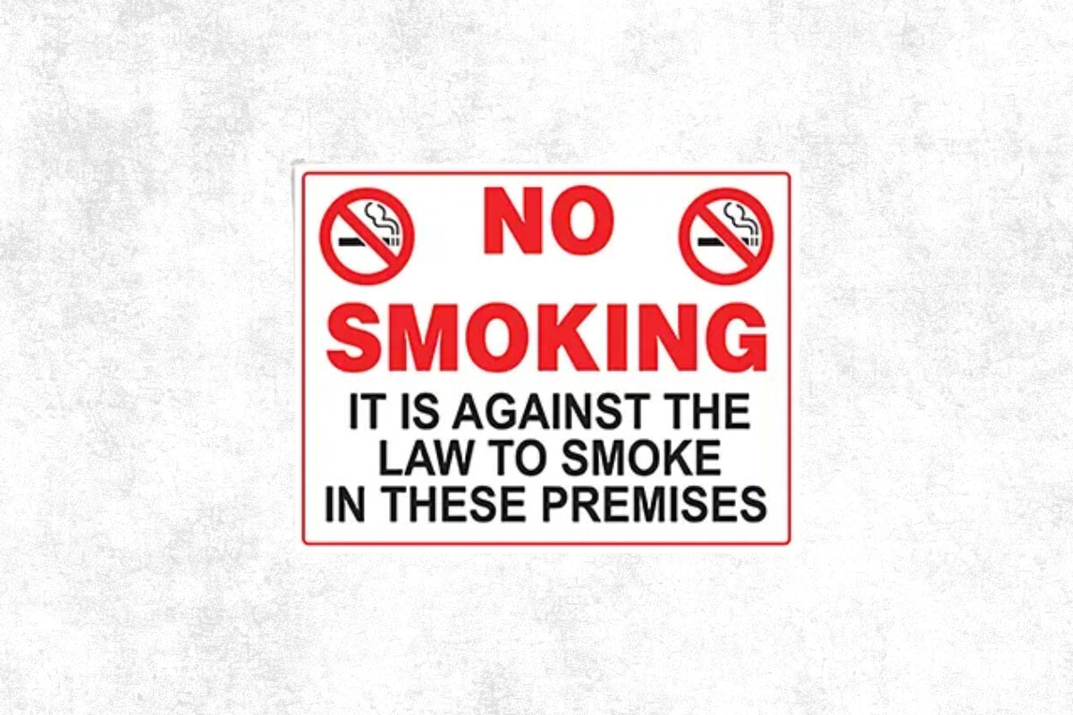 No Smoking Signs