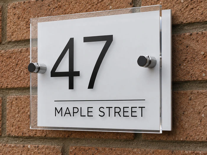 Building floor signs designed for multi-level properties