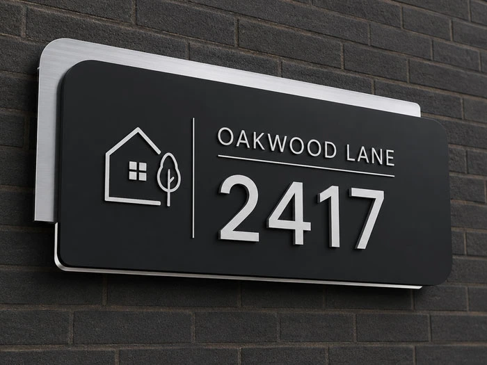 HPD floor signs installed in residential building stairwells