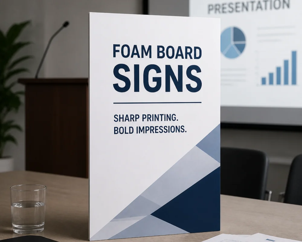 Presentation board printing for professional business meetings