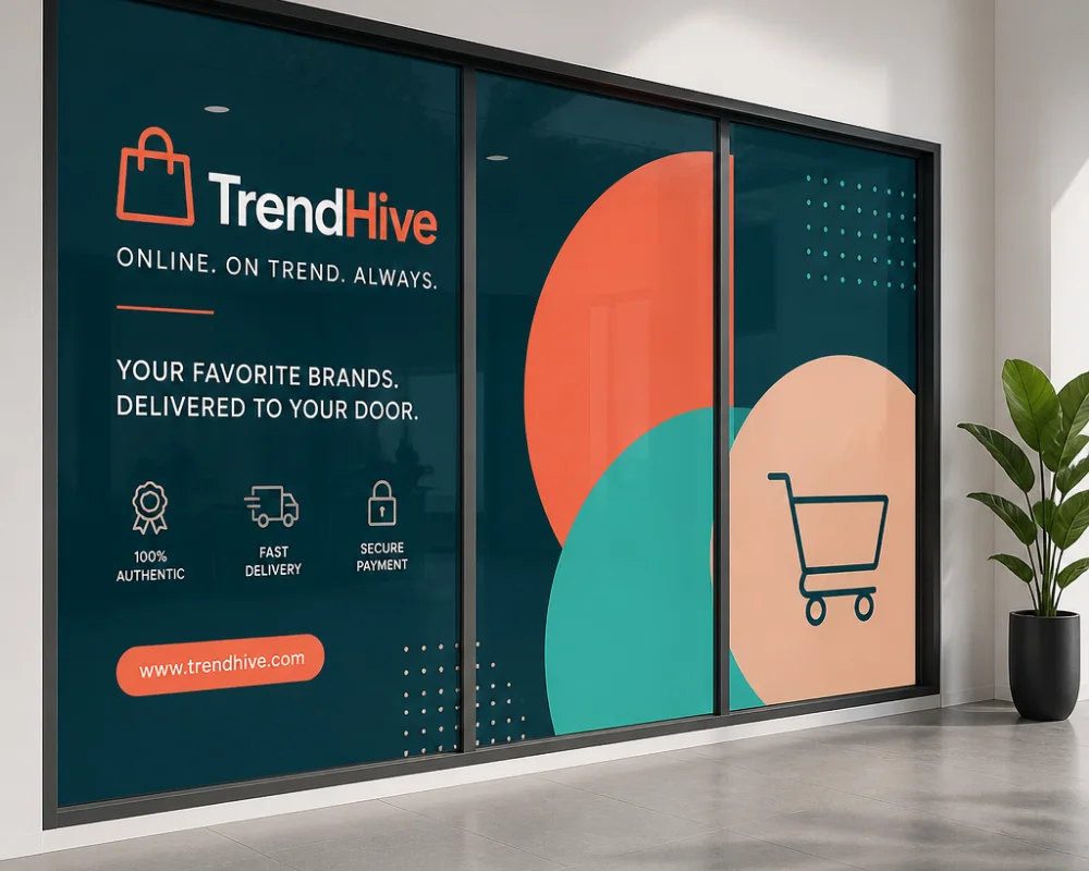 Printed foam board used for retail store signage