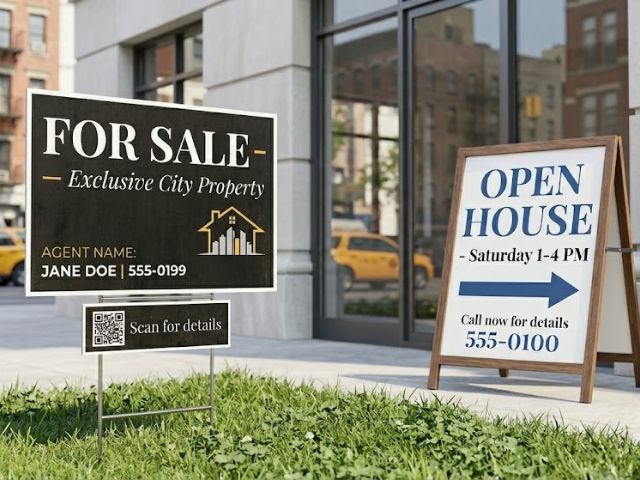 Real Estate Signs NYC