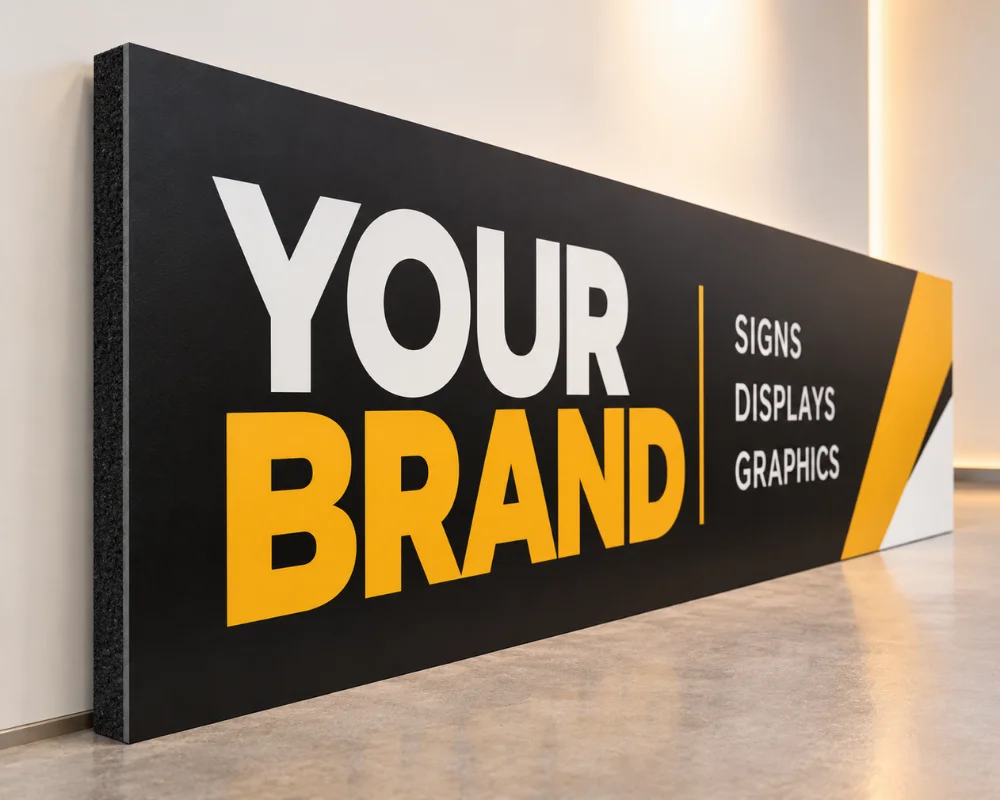 Gator foam panels for indoor signage