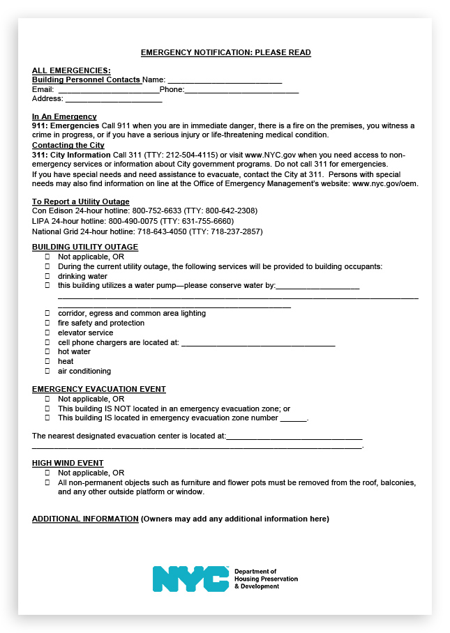 Disaster Response Sign