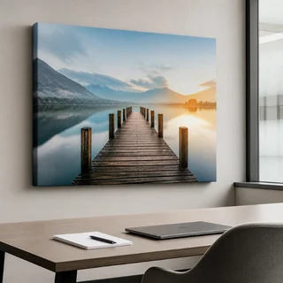 Canvas printing for office wall décor and branding