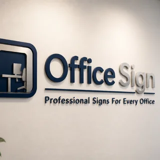 Custom office signs for interior business branding