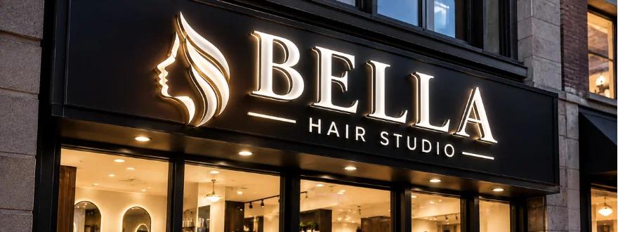 Custom metal letters for professional business signage