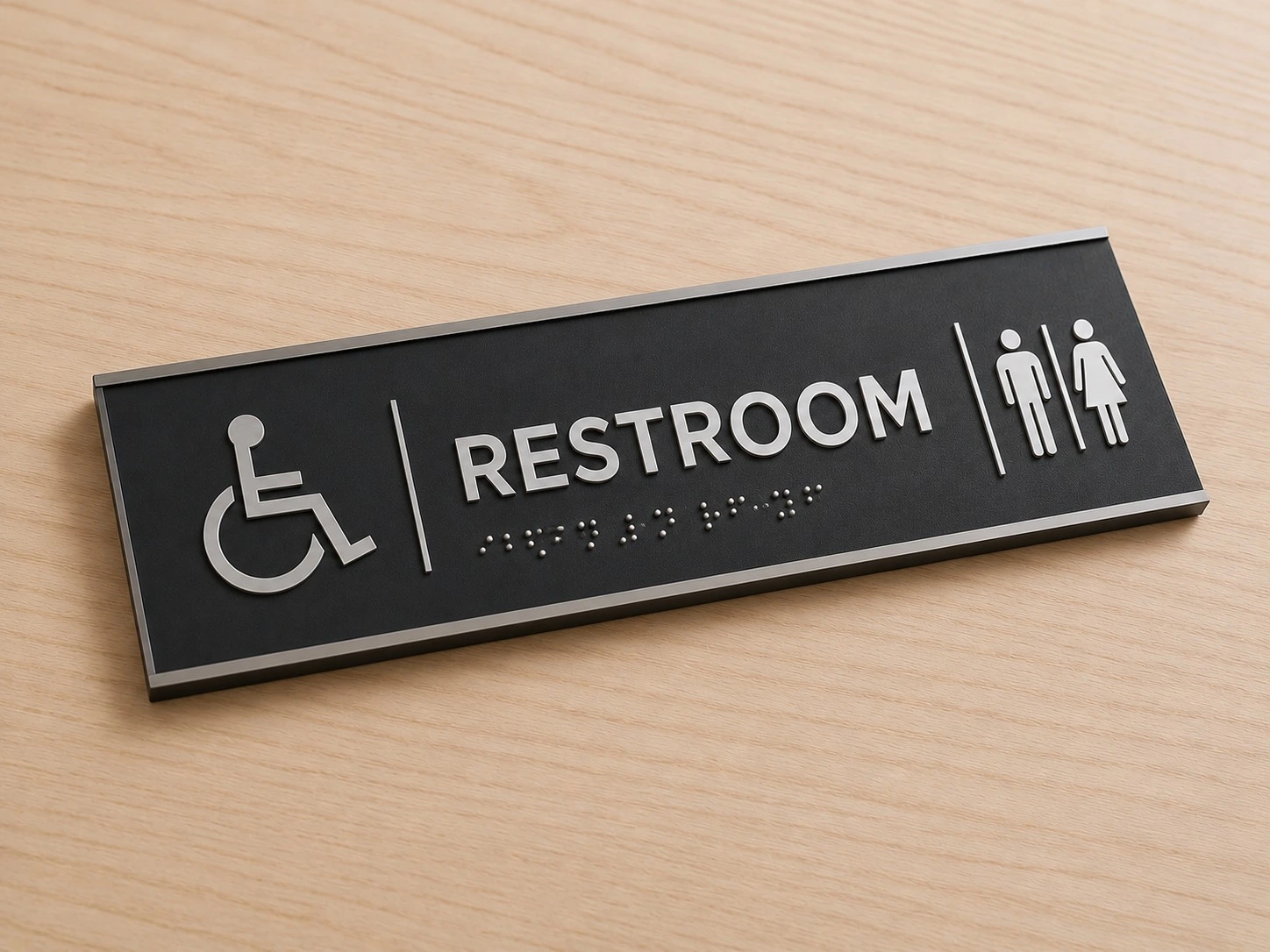 ADA compliant office signs for accessibility and navigation