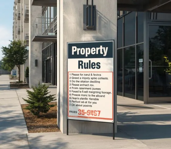Property Management Signs Customization