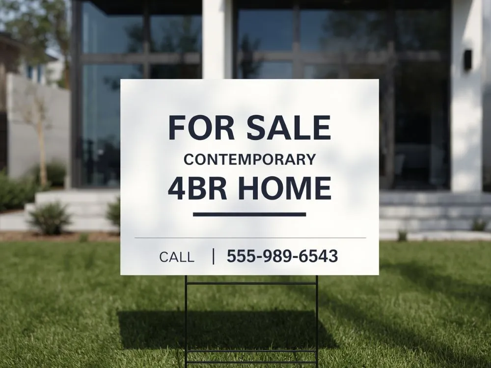 Customization for Real Estate Yard Signs