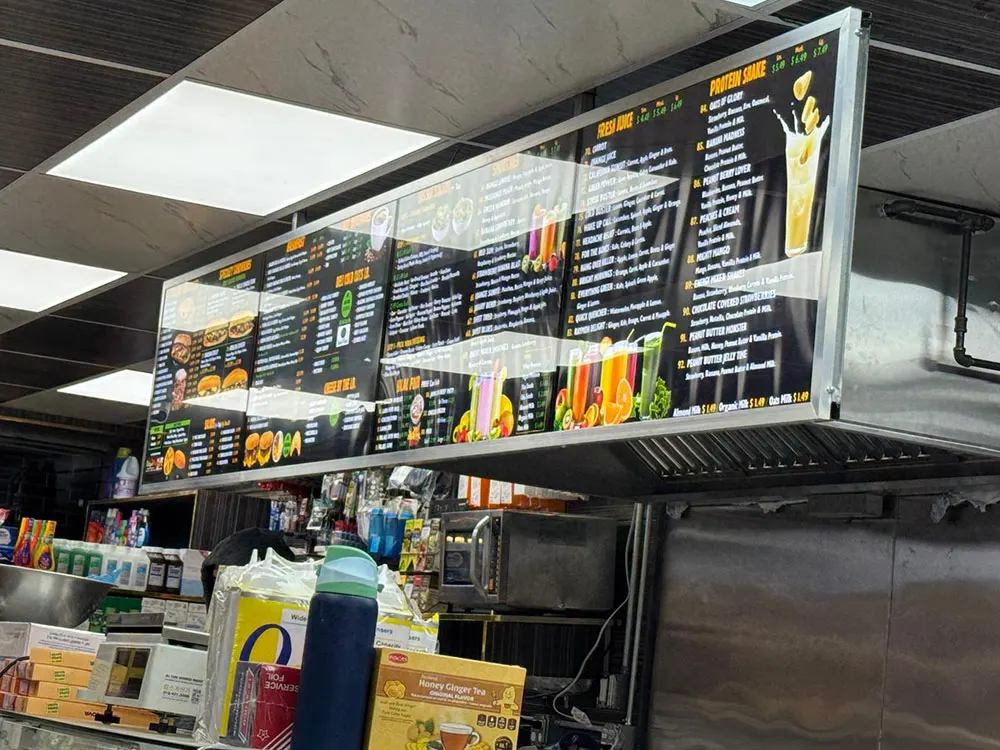 Commercial Menu Signage for Cafés
