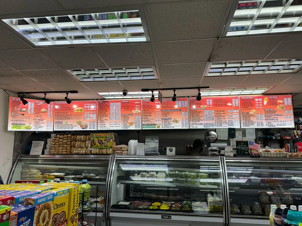 Custom Menu Board Design for Stores