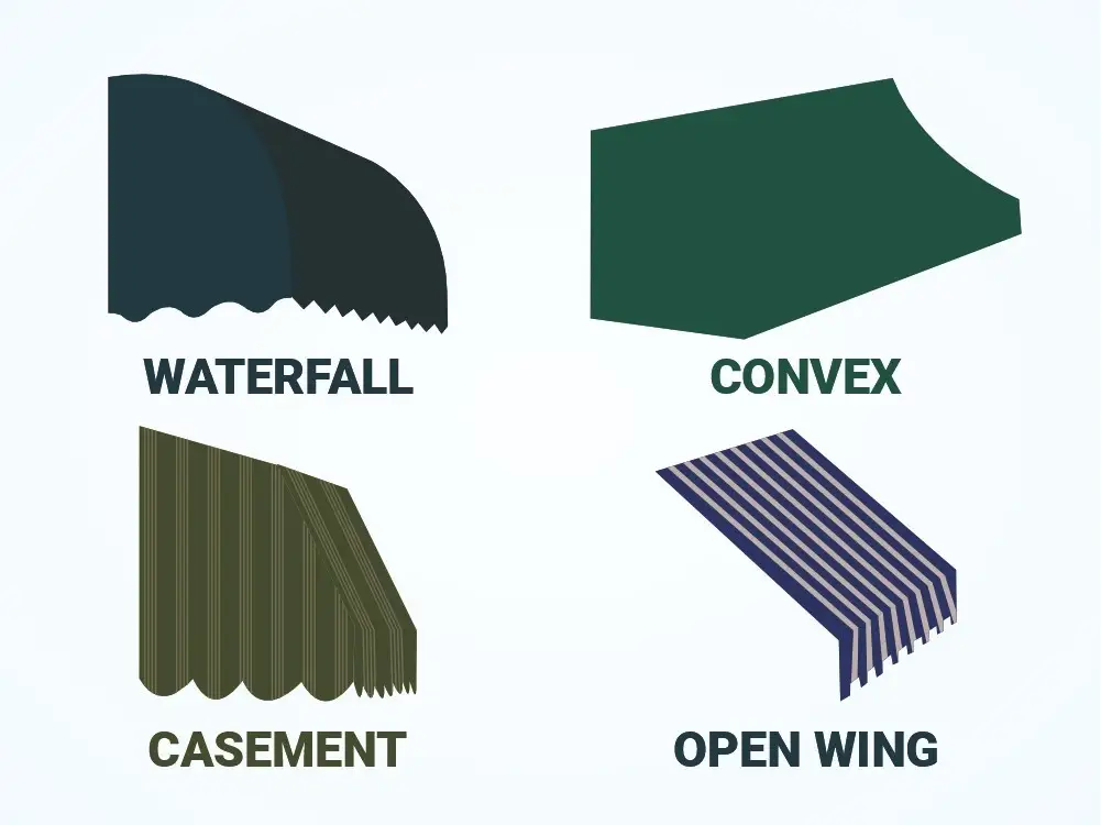 Dome Awning Shapes for Storefronts