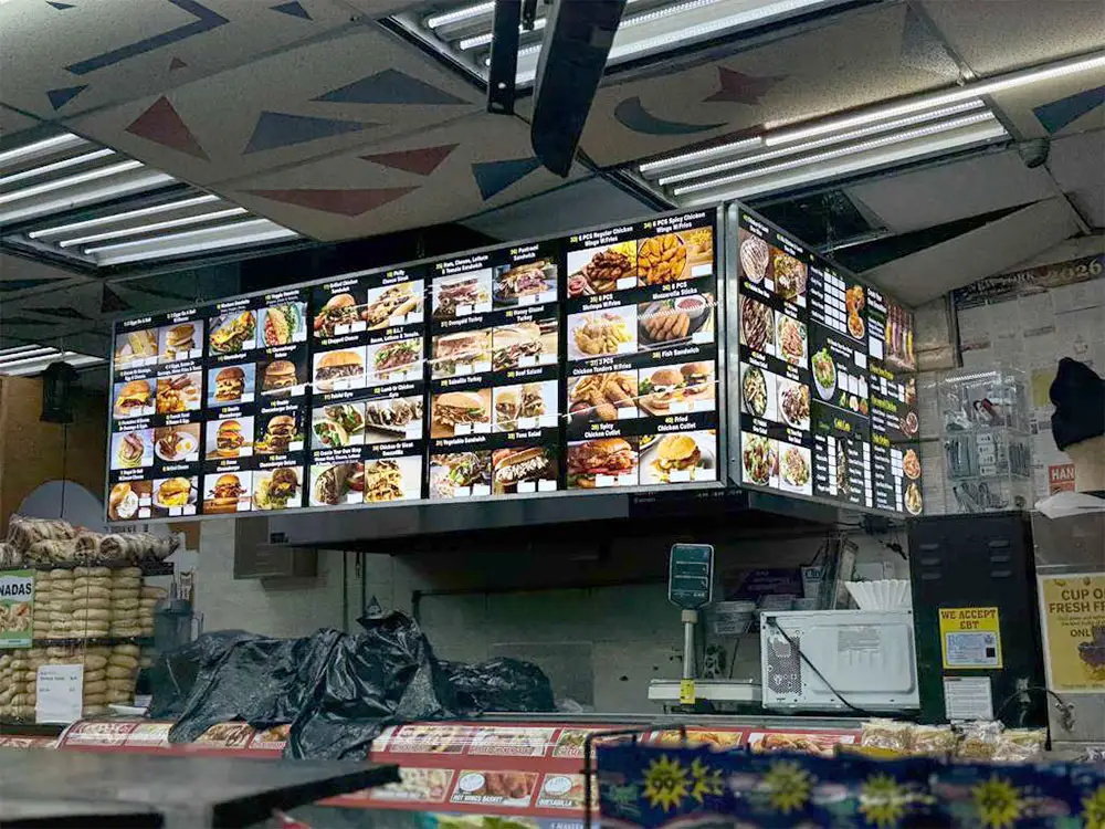 Indoor Digital Menu Display System
