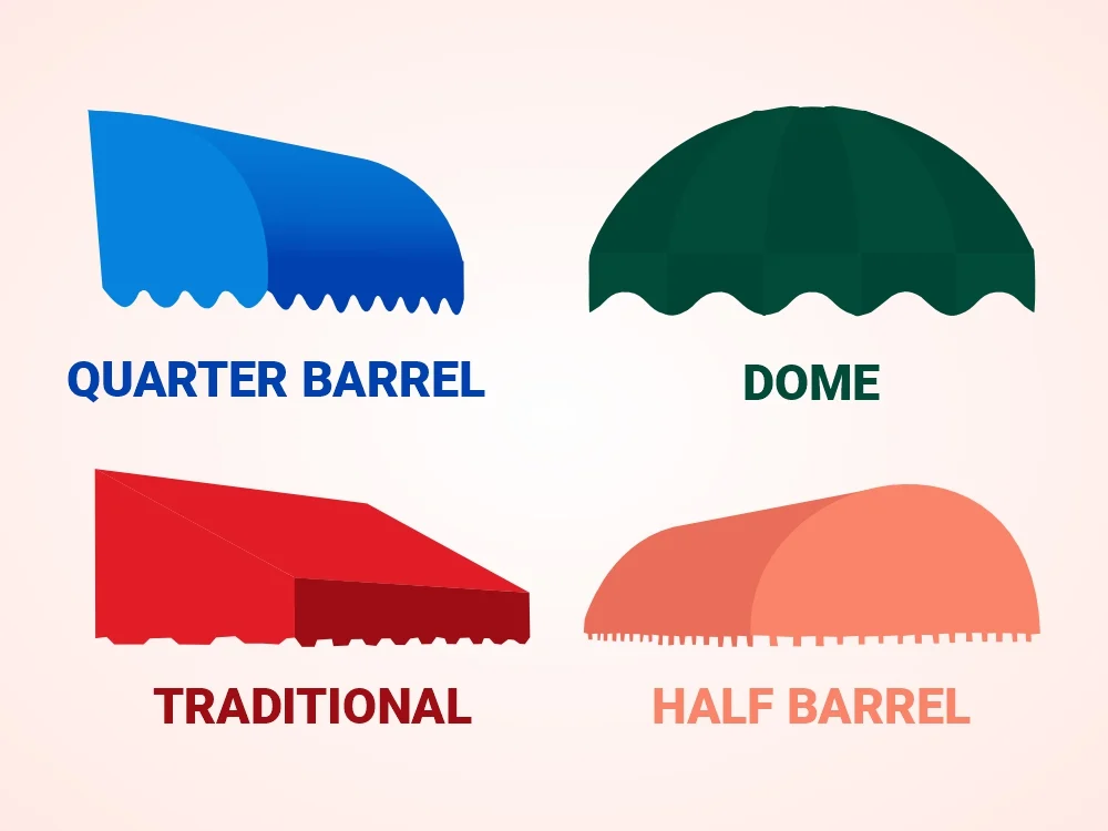 Waterfall Awning Style Illustration