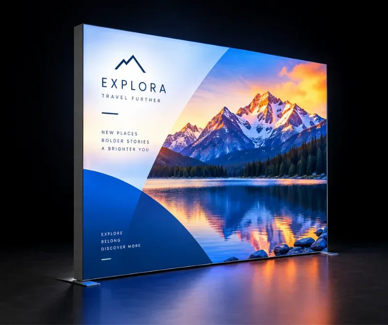Custom SEG fabric graphics for SEG displays.