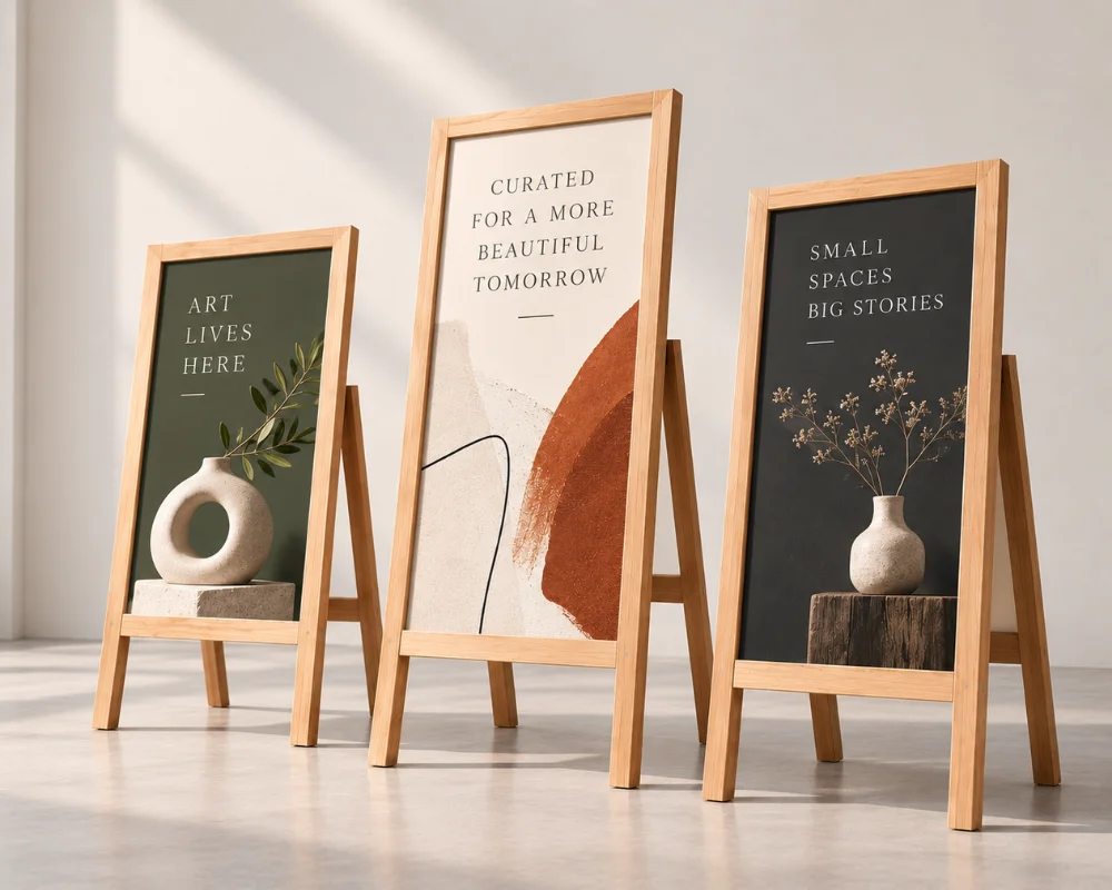 Wooden A-Frame Signs