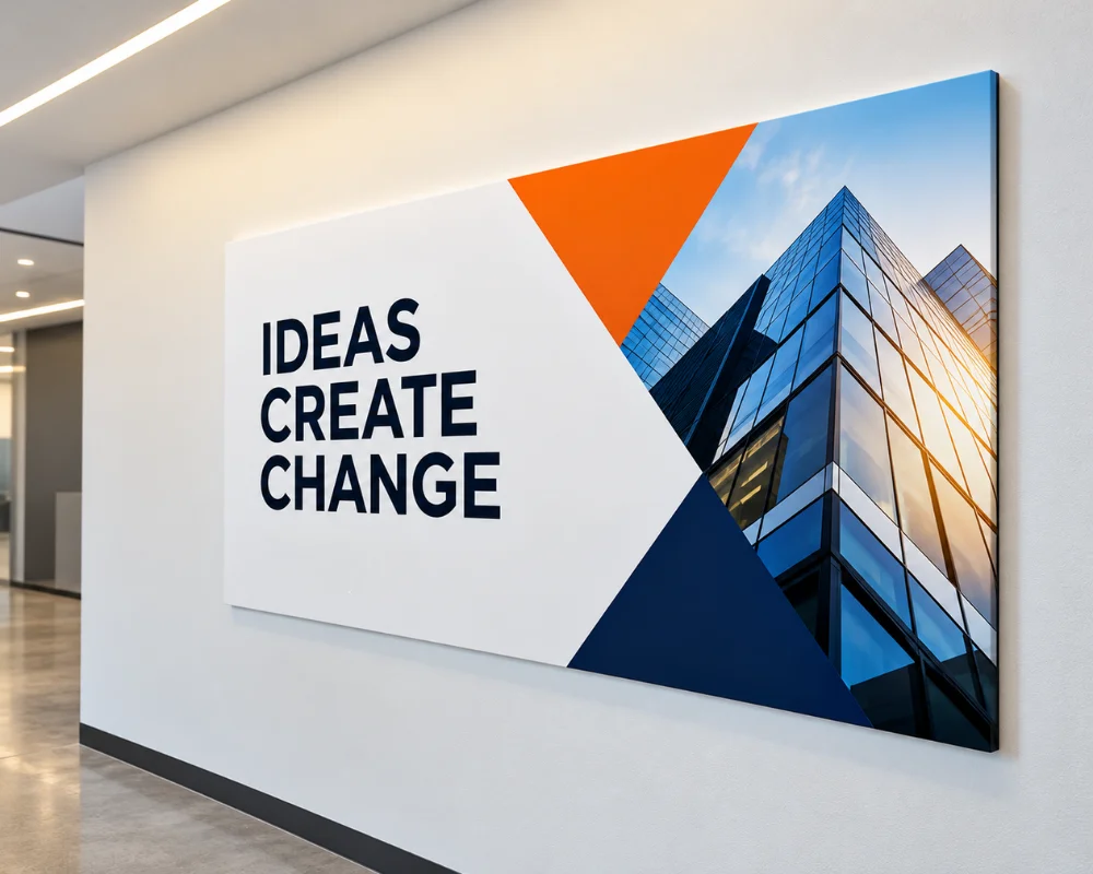 Sintra signage used for hanging indoor business identification