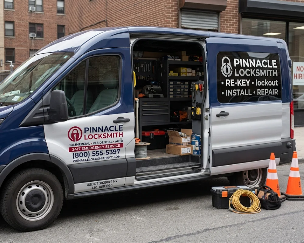 Custom lettering for trucks and locksmith service vehicles