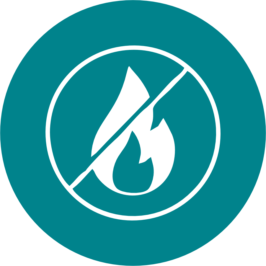 Made with fire retardant material