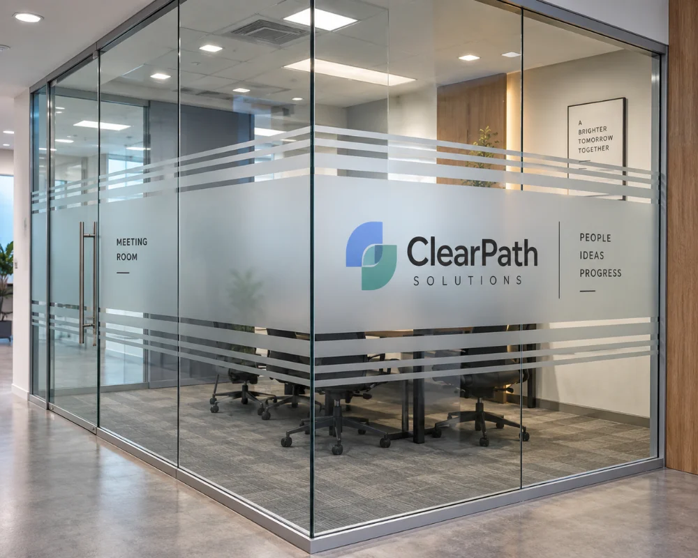 Store front window signs and window graphics